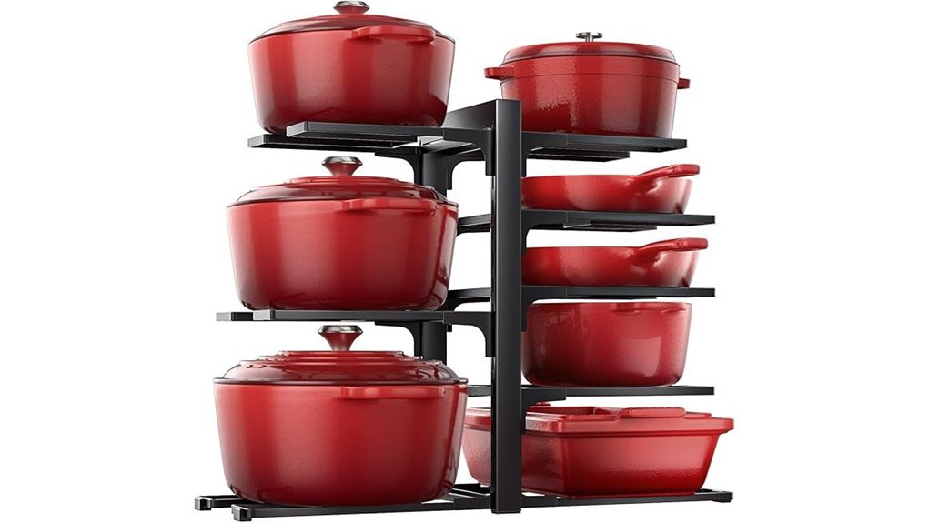 eight tier pot organizer