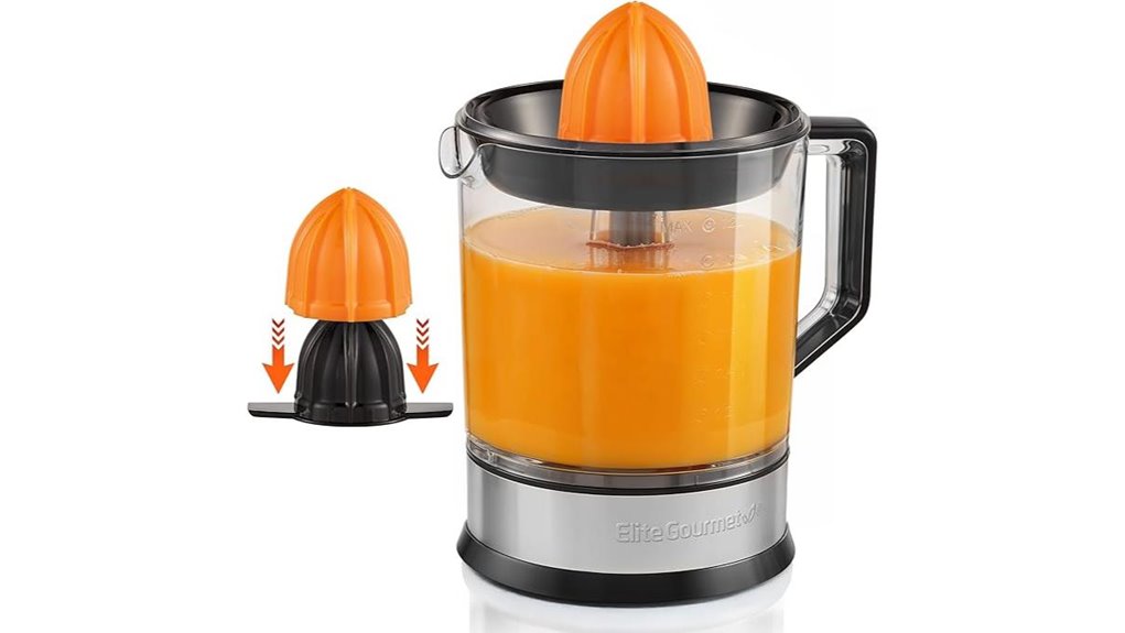 electric juicer with cones