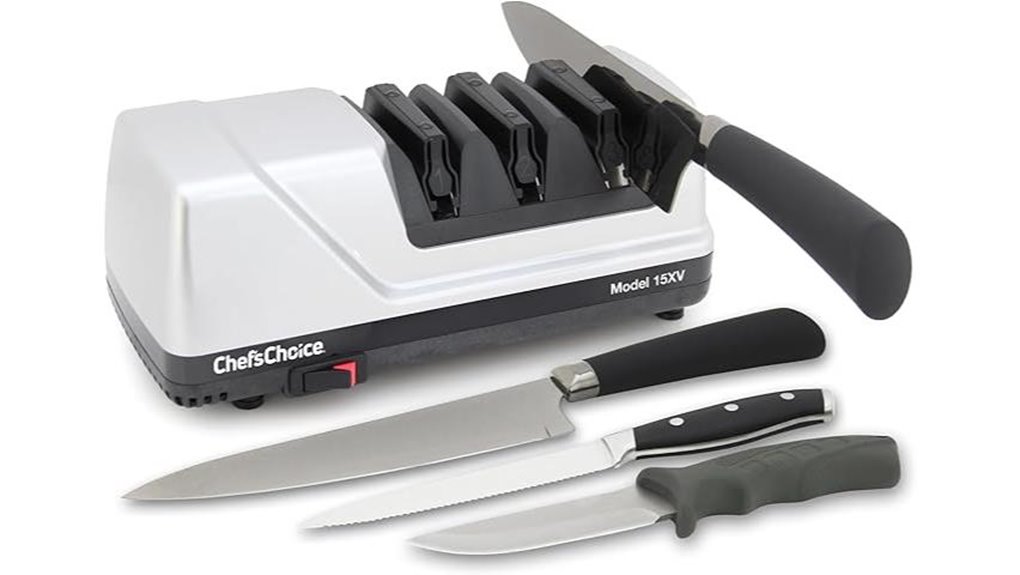 electric knife sharpener gray