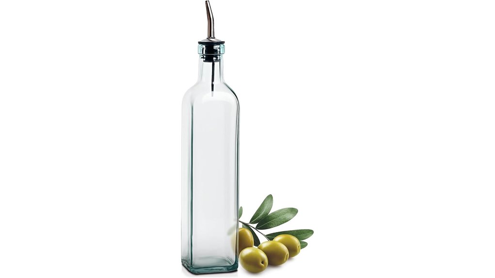 elegant glass oil dispenser