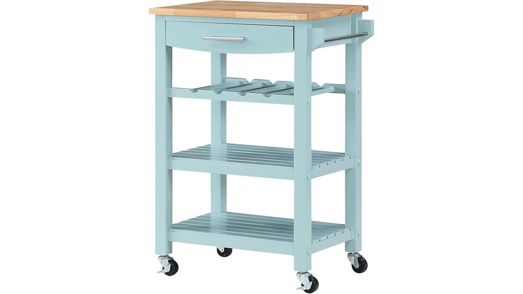 ellaine butcher block cart