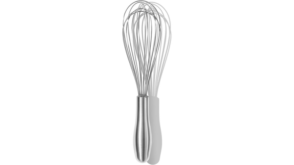 ergonomic stainless steel whisk