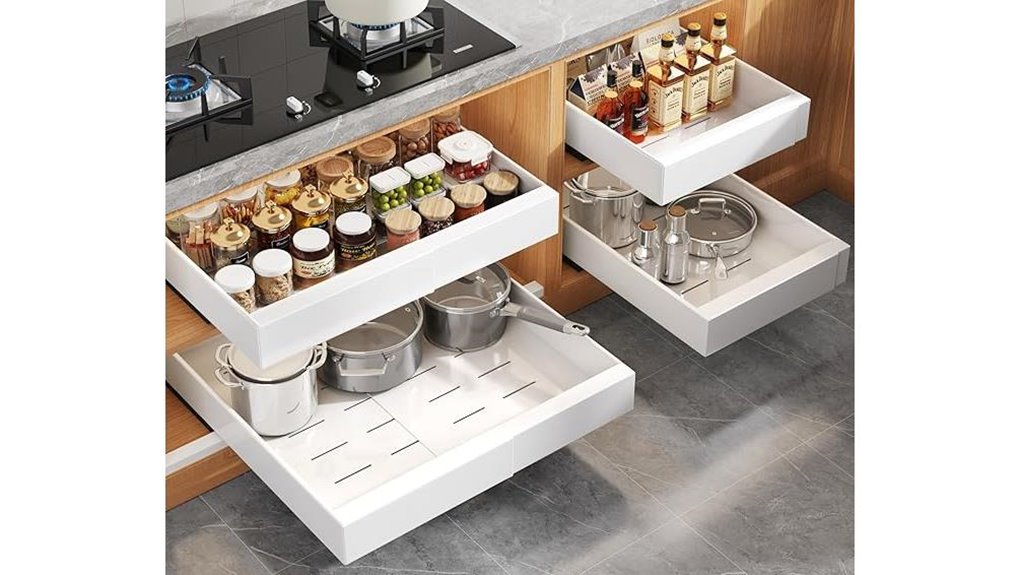 expandable cabinet organizer set