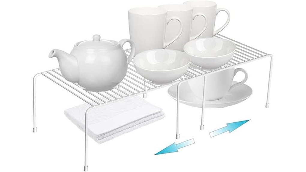 expandable cabinet shelf organizer