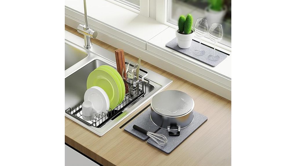 expandable dish drying rack