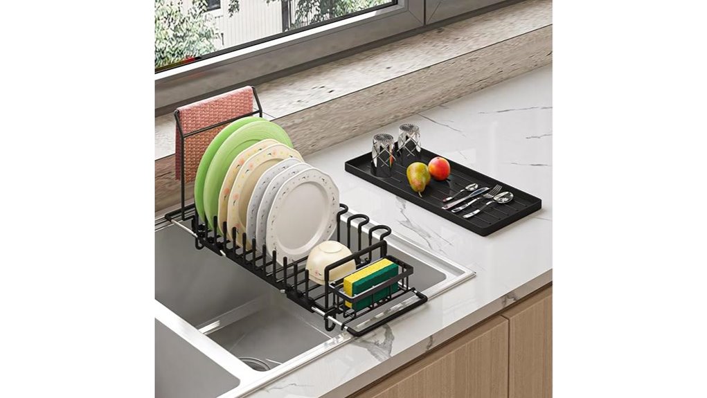 expandable dish rack set