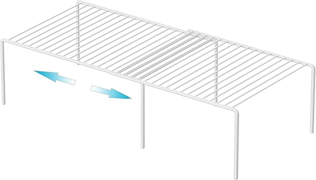expandable freezer shelf organizer
