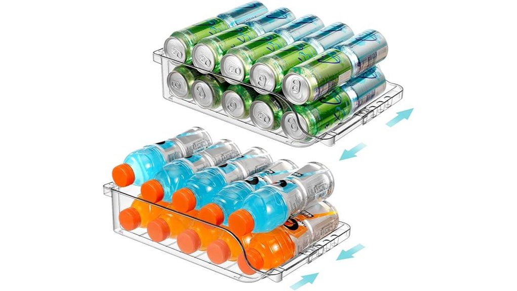 expandable fridge soda organizer