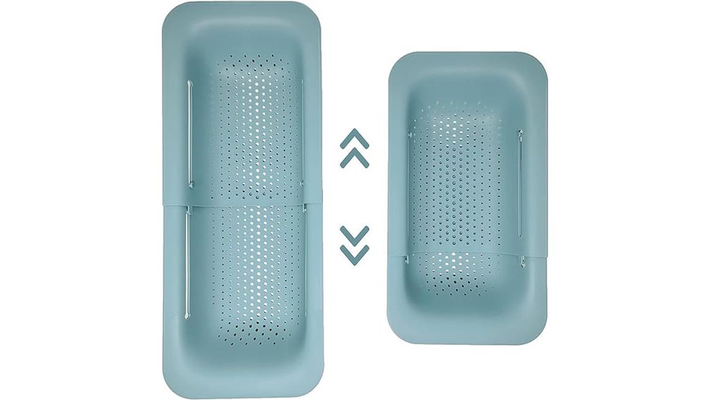 expandable green sink strainer