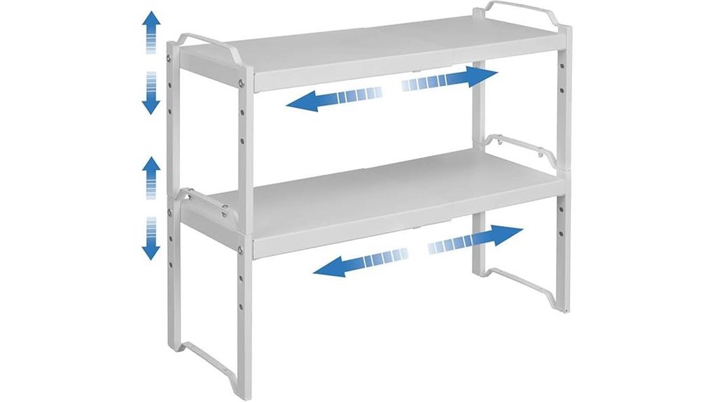 expandable kitchen cabinet shelves