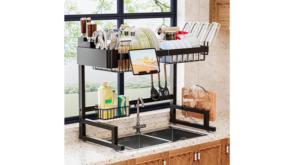 expandable kitchen drying rack