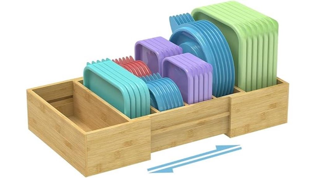 expandable kitchen lid organizer