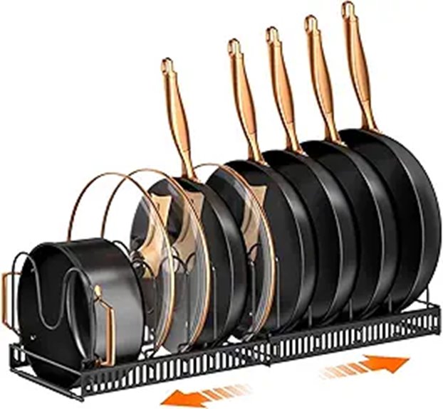expandable kitchen organizer rack