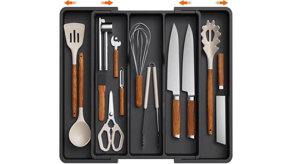 expandable kitchen utensil organizer