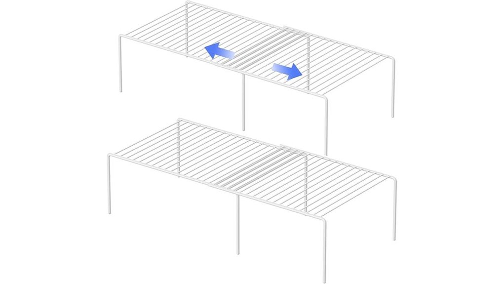 expandable metal storage rack