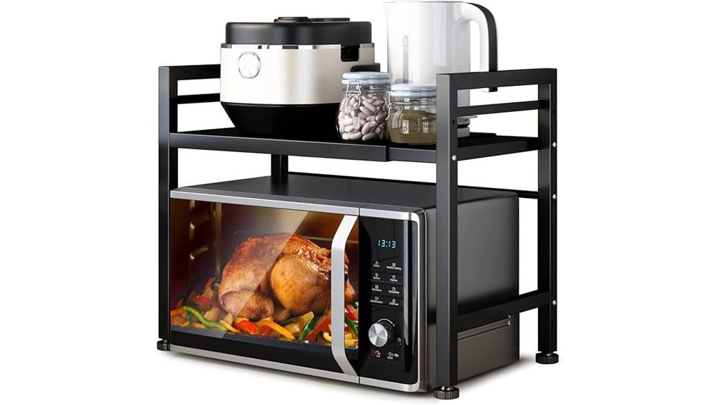expandable microwave oven rack