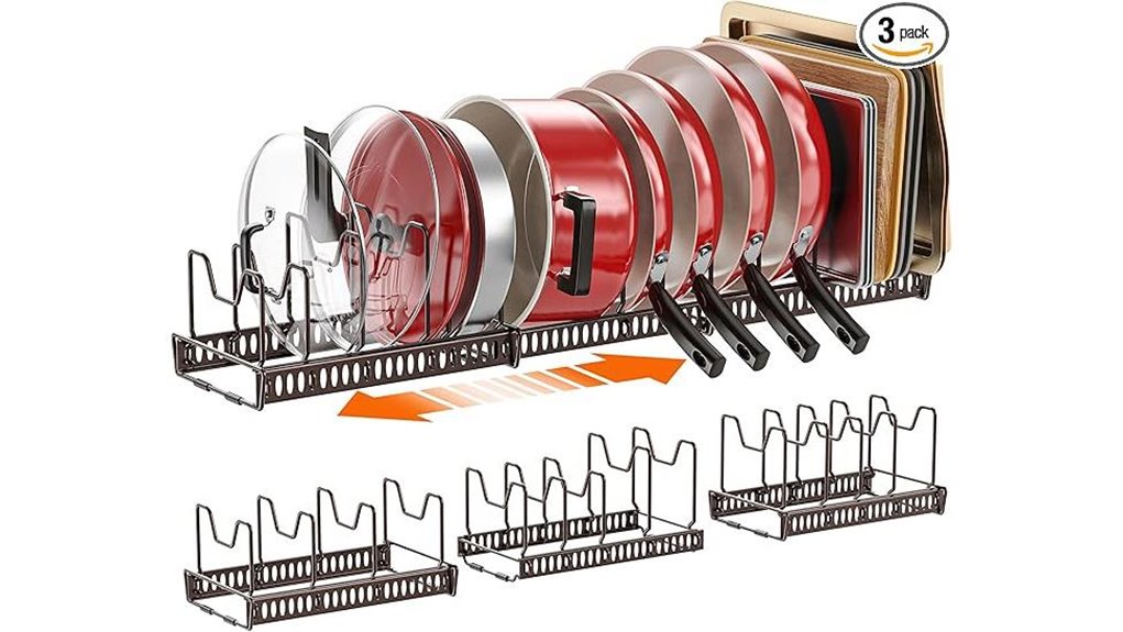 expandable pot lid rack