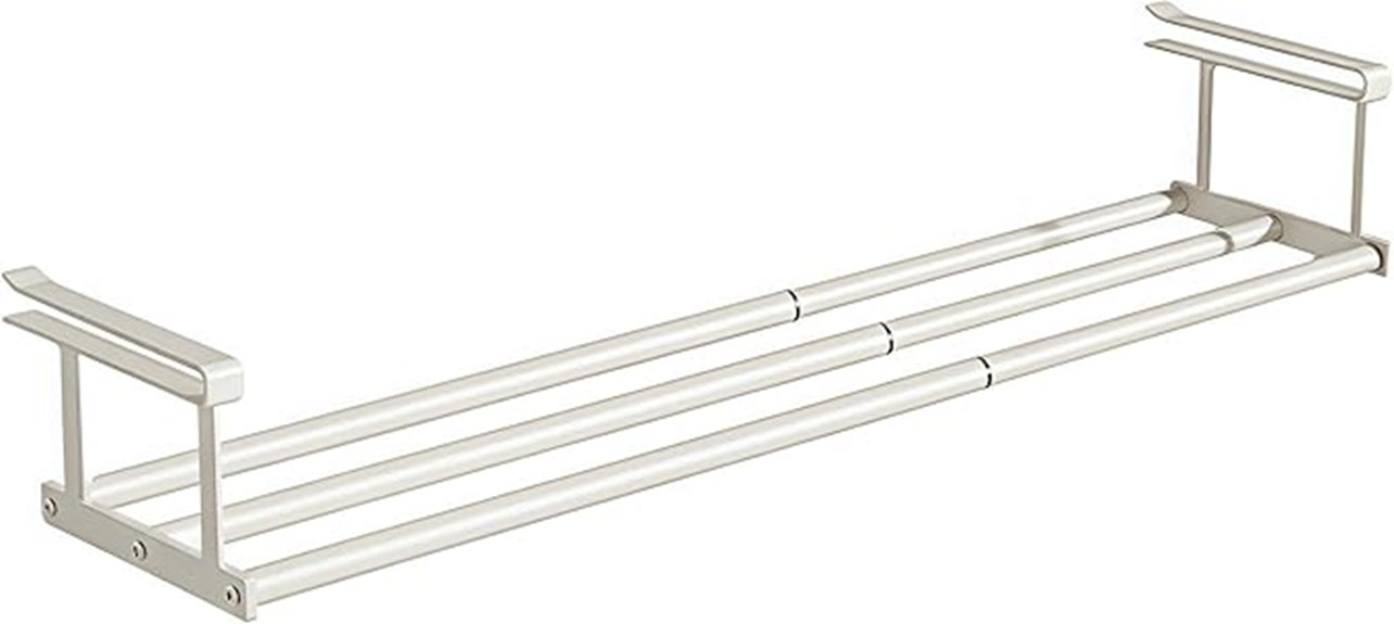 expandable white closet organizer