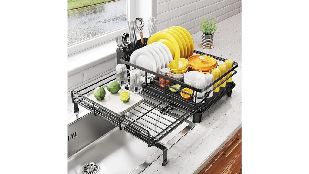 extendable dish drying rack