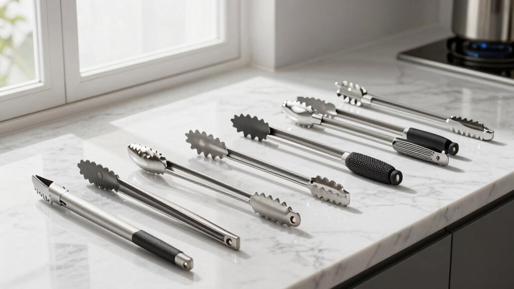 extra long kitchen tongs selection