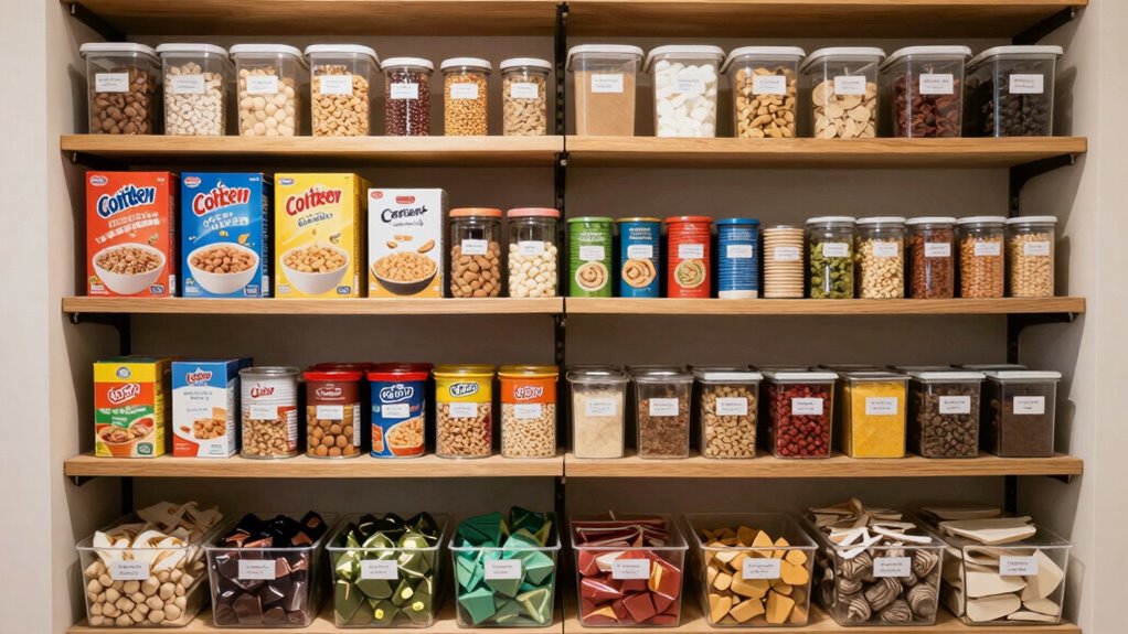 eye level pantry organization