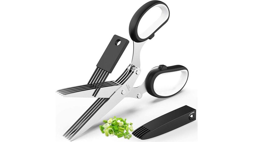 five blade herb scissors