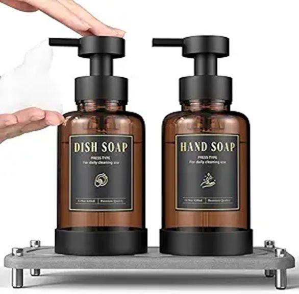 foaming soap dispenser set
