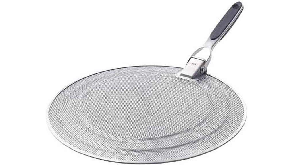 folding handle splatter protection