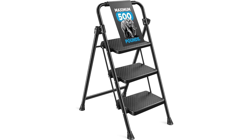 folding steel step ladder