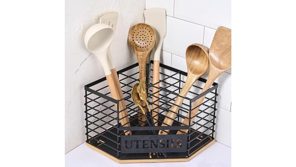 four compartment utensil organizer