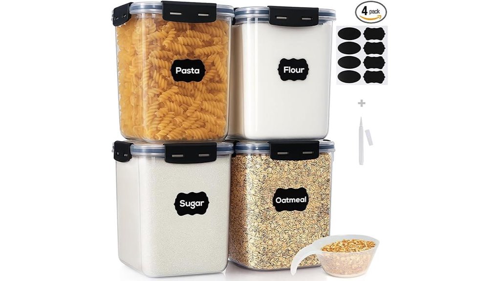 four piece airtight containers