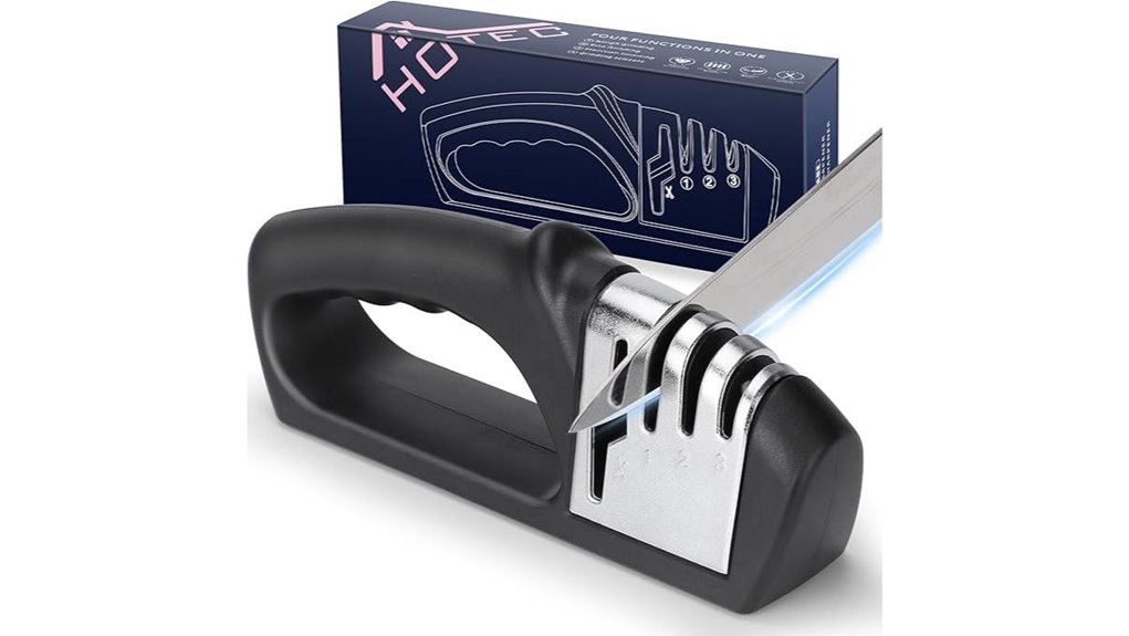 four stage knife sharpening tool