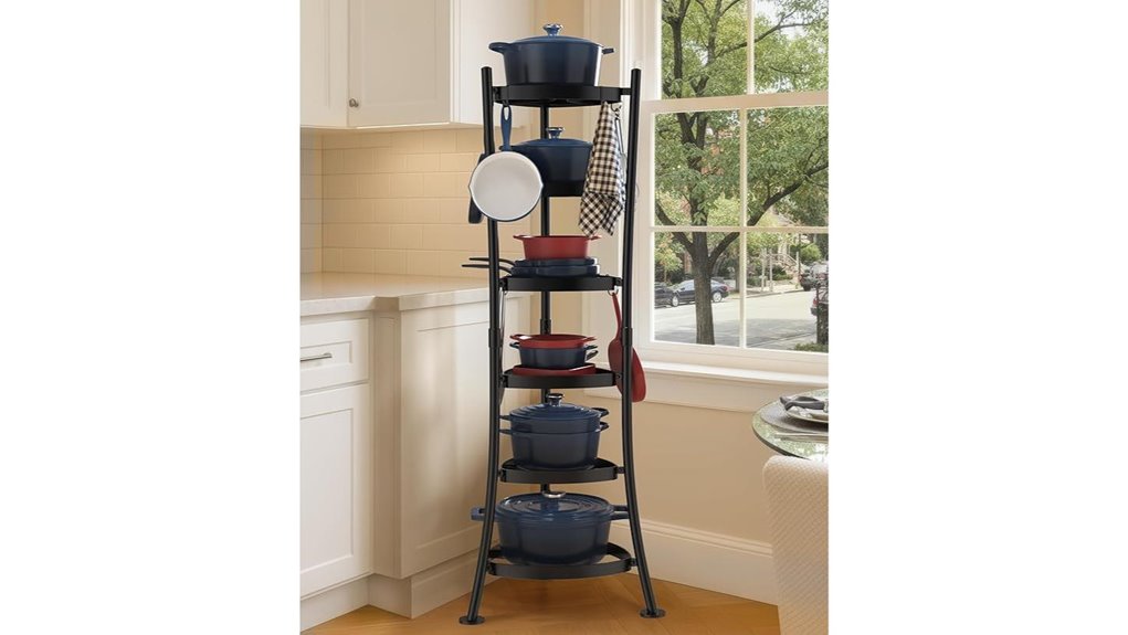 freestanding cast iron rack