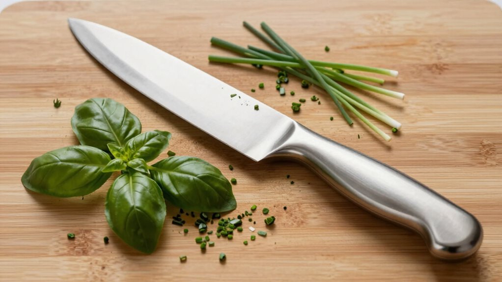 gentle slicing for herbs