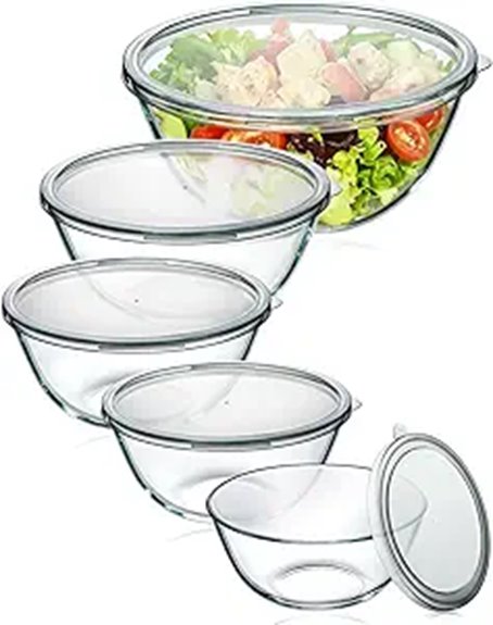 glass bowls with lids