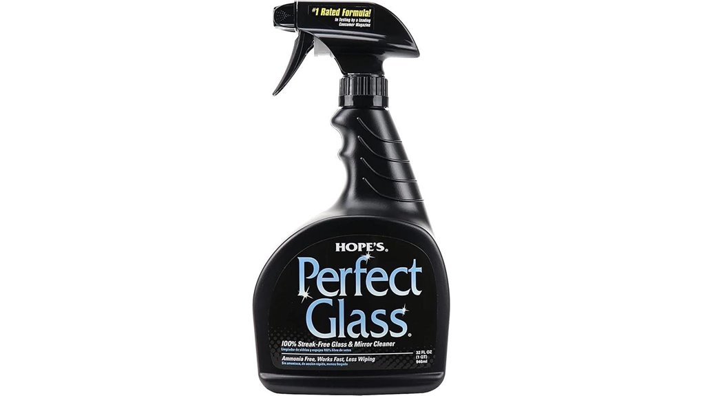 glass cleaner spray solution