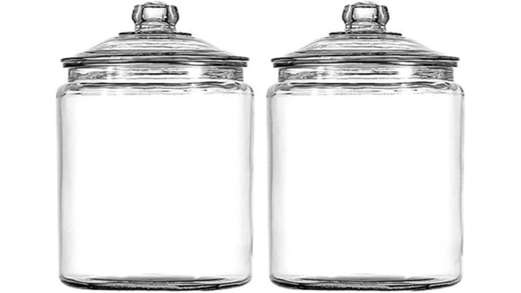 glass jars with lids