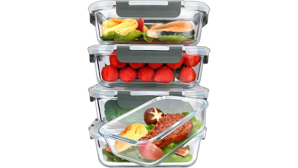 glass meal prep containers