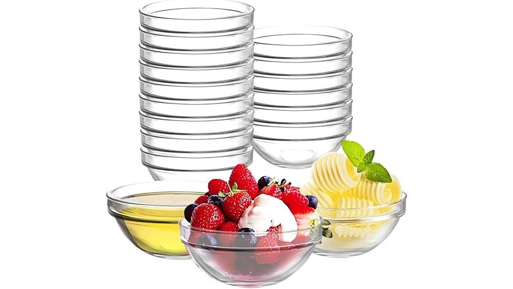 glass prep bowls set