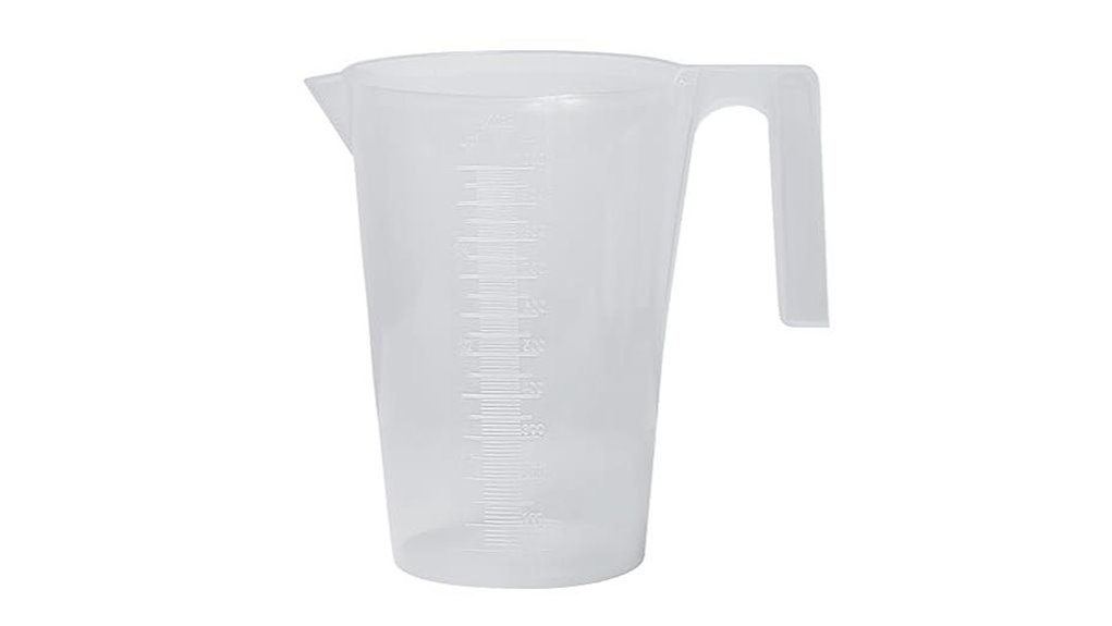 graduated pitcher for measurements