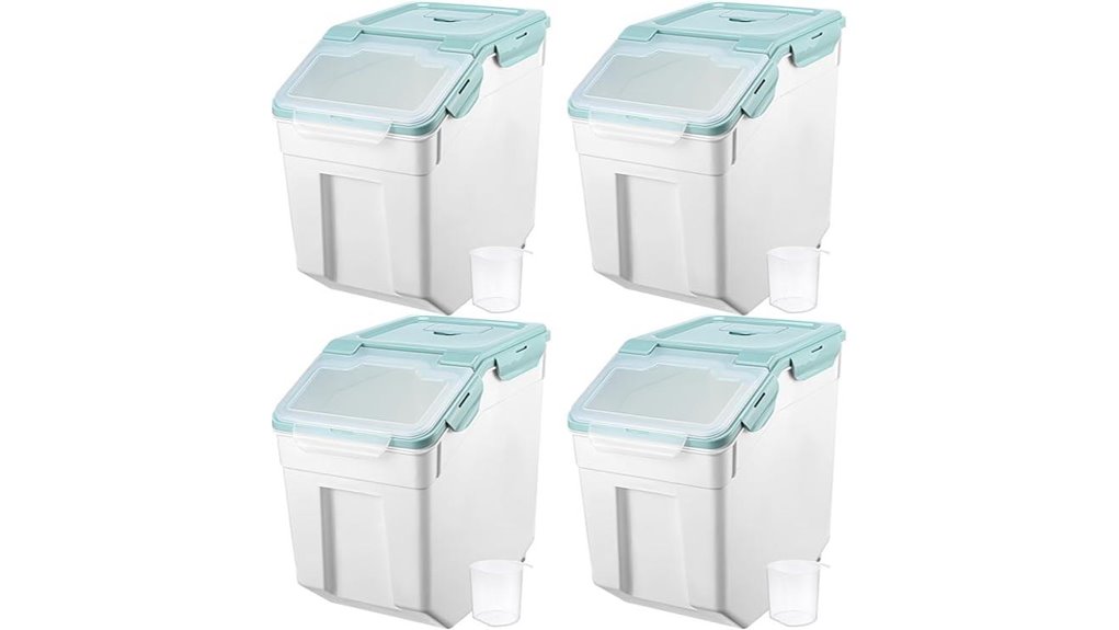 grain storage container set