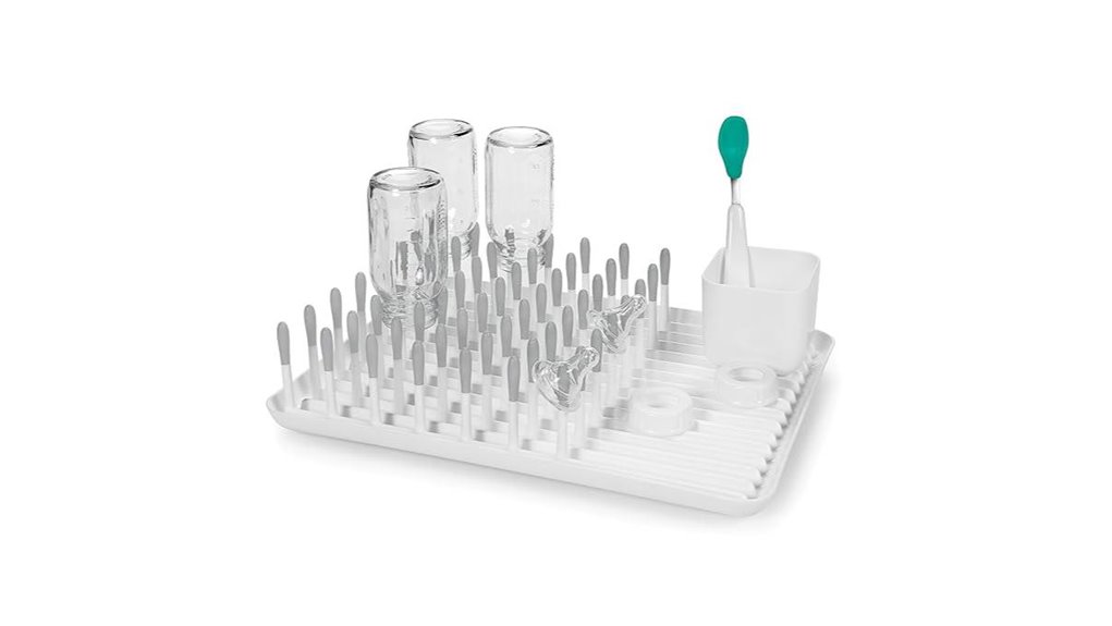 gray bottle drying rack