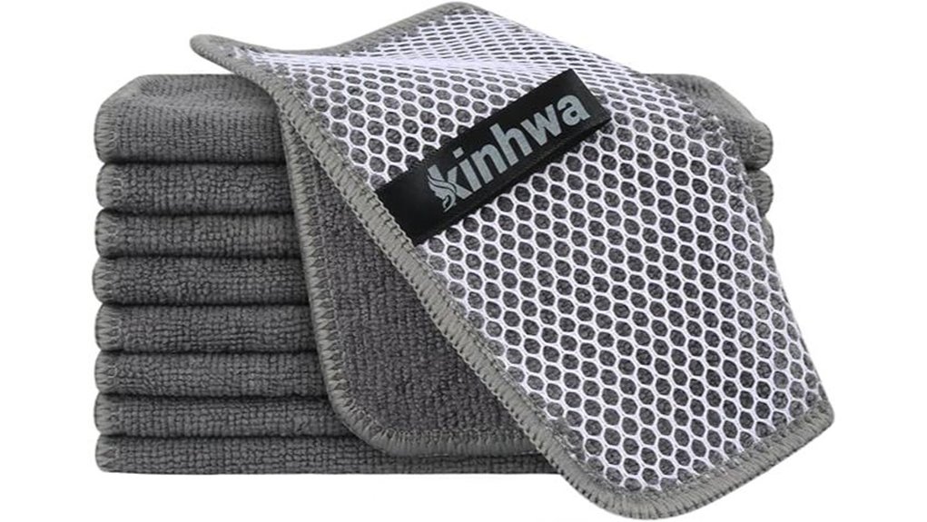 gray microfiber dish cloths