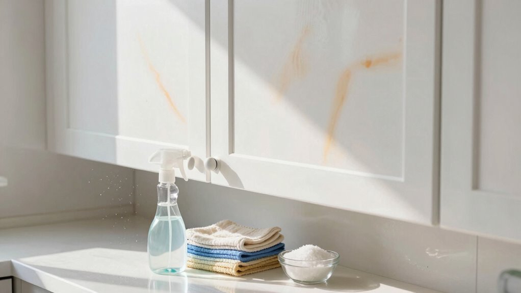 grease buildup on cabinets