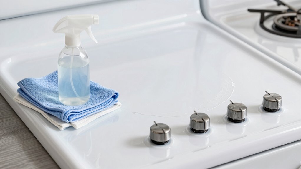 greasy stove top cleaning methods