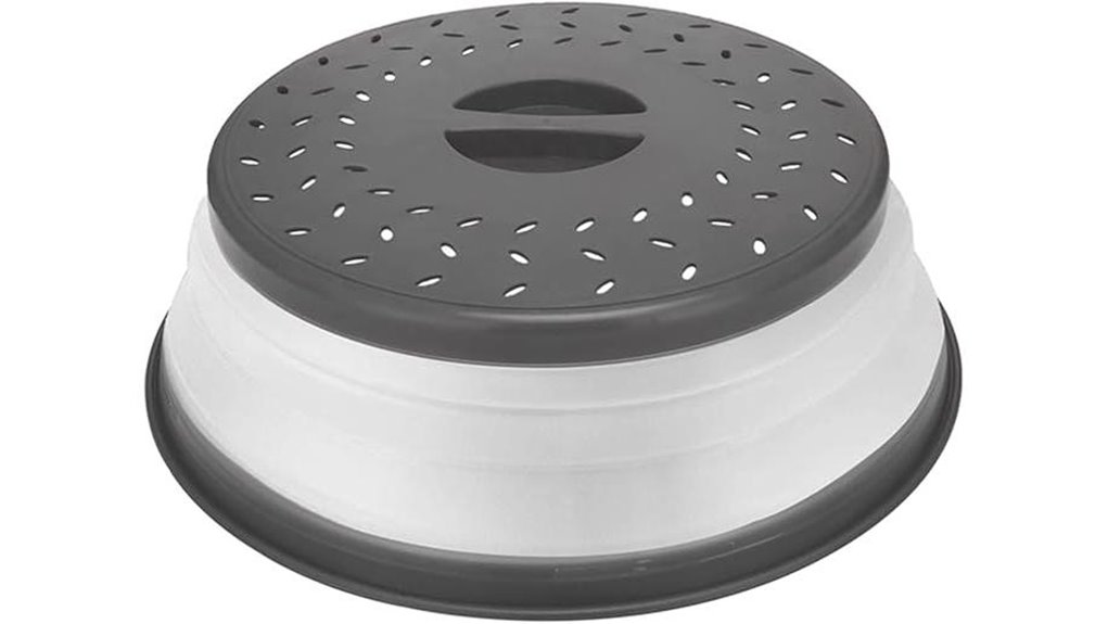 grey microwave splatter cover