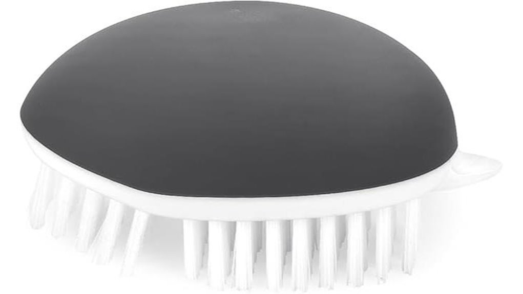 grey potato scrubber brush