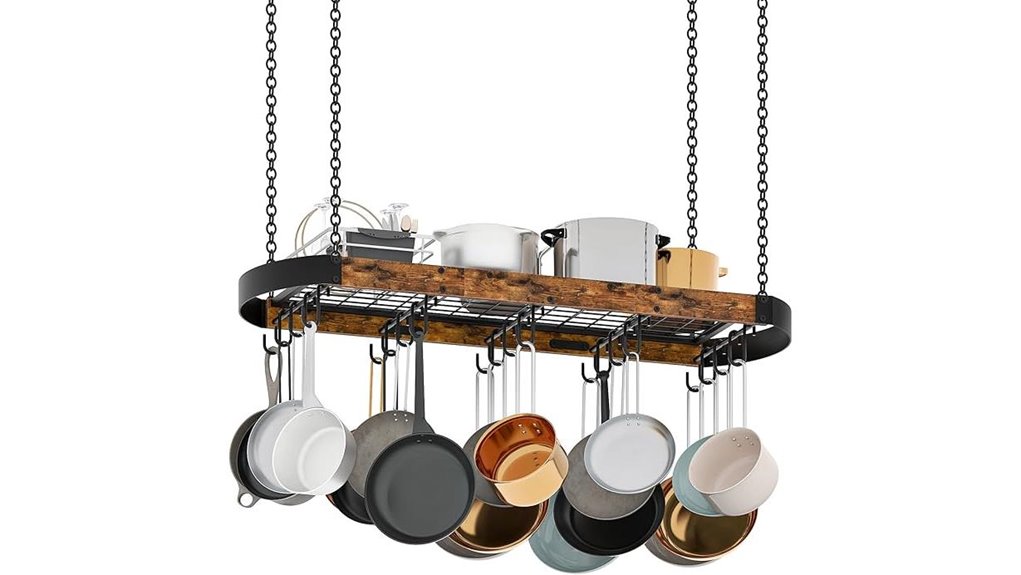 hanging pot rack hooks