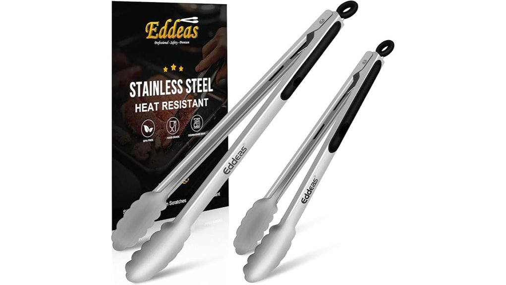 heat resistant bbq tongs set