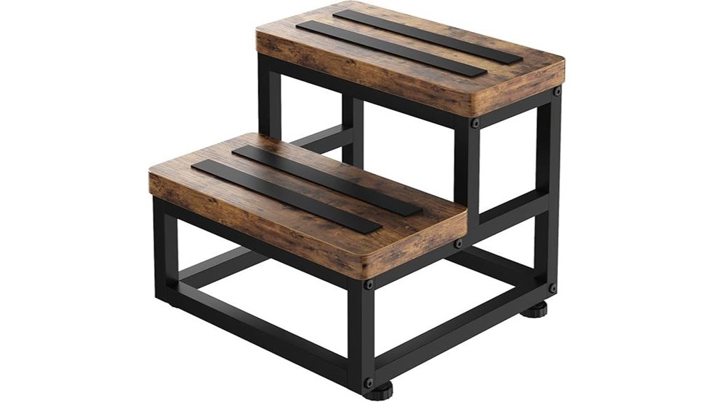 heavy duty wooden stool